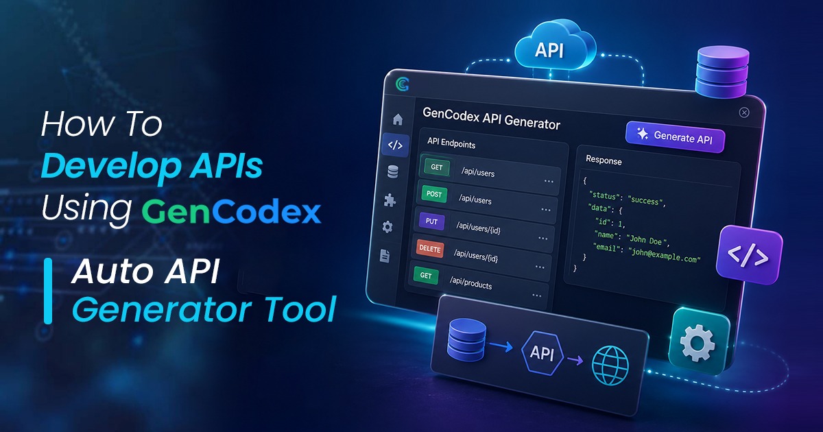 Develop APIs Using GenCodex Auto API Generator Tool